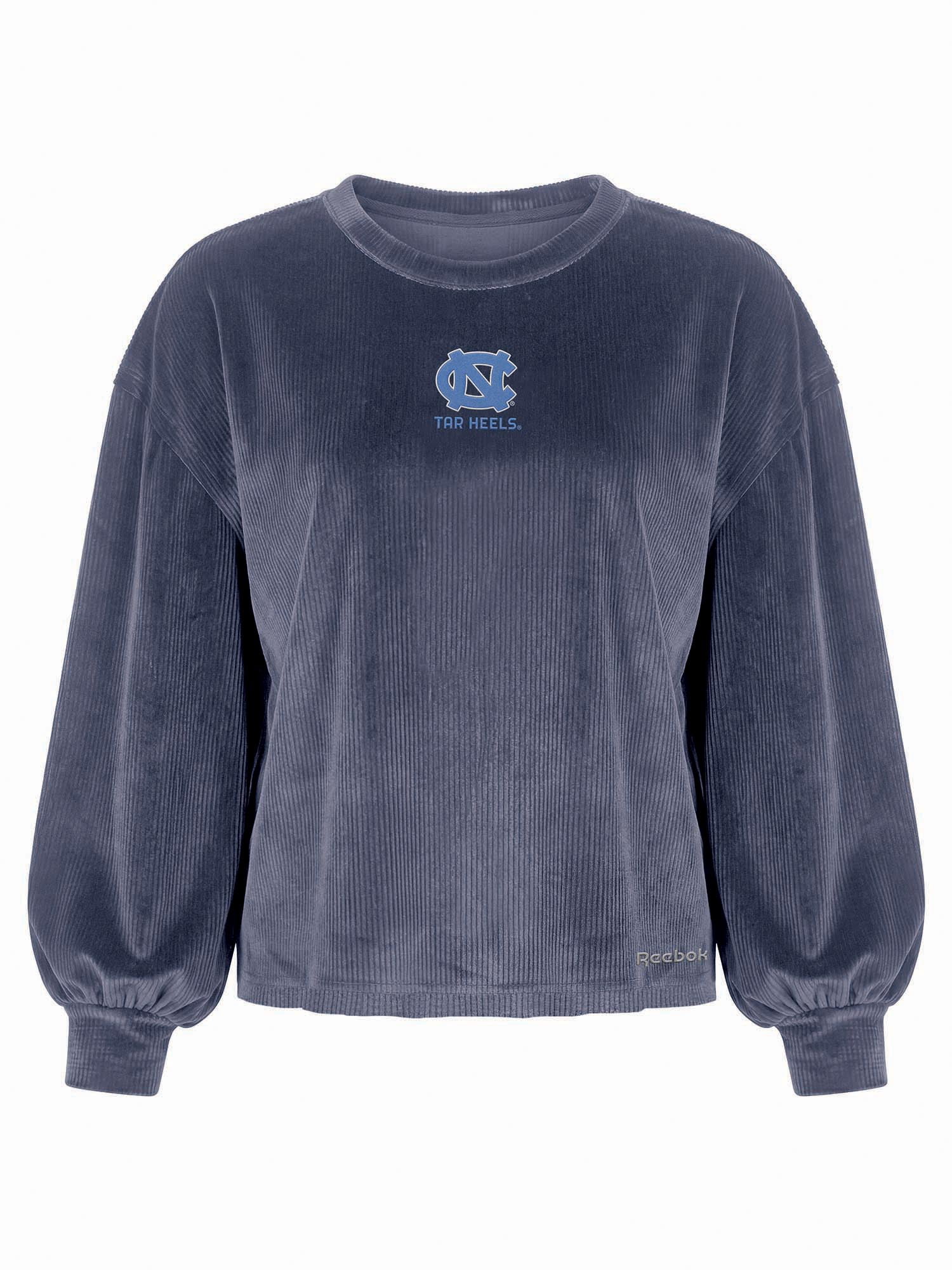 North Carolina Tar Heels Reebok Womens Crew Neck Pullover with Balloon Sleeves