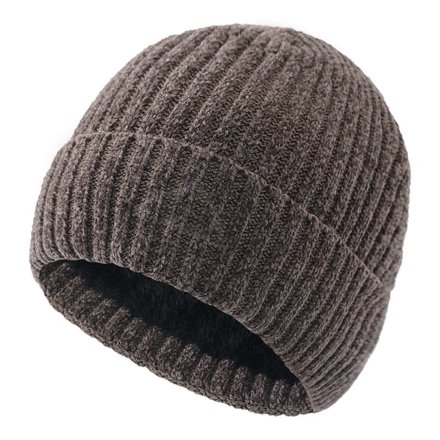 Gorro de invierno de punto para hombre y mujer, gorro de invierno cálido.