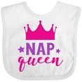 thumbnail image 3 of Inktastic Nap Queen, Princess, Crown, Stars, Sleep, Sleeping Girls Baby Bib, 3 of 4