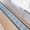 thumbnail image 1 of Ottomanson Runner Rug 2'7" x 6' – Soft Non-Slip Rug, Quick Dry Low Pile Carpet for Entryway, Kitchen, Hallway & Narrow Indoor Spaces, Mahal Greyish Blue, 1 of 5