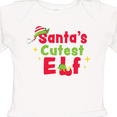 thumbnail image 4 of Inktastic Christmas Santa's Cutest Elf Boys or Girls Long Sleeve Baby Bodysuit, 4 of 5