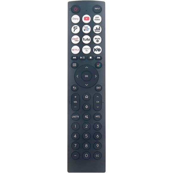Télécommande de Remplacement ERF2D36H Compatible pour Téléviseur Intelligent Hisense 65A51HUV 50A66FUA 65A66FUA 70A6109FUWA