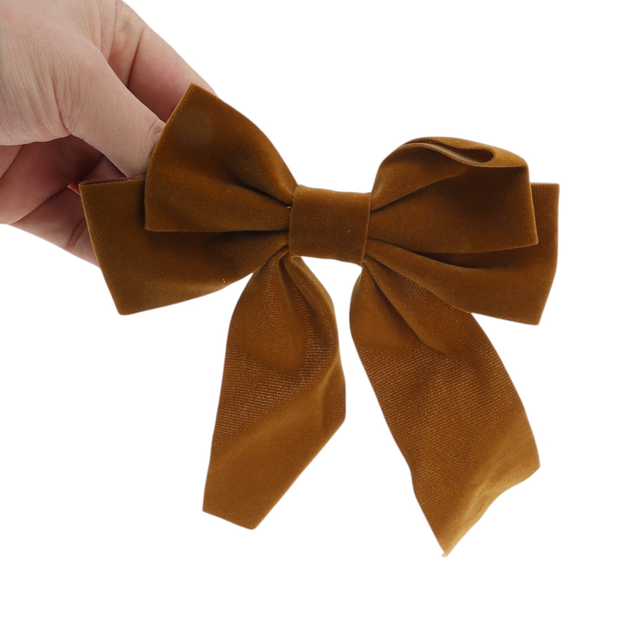 Unique Bargains Bow Duckbill Stylish Hair Clips Brown