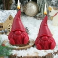 thumbnail image 4 of Mecorevxz Christmas Decorations Santa Claus Sitting A Stylized Scented Candle Christmas Theme Classic Hat Santa Claus Scented Candle Suitable for Xmas Decor,Christmas Gifts(Red), 4 of 7