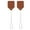 Brown, variant on HmNPlay Heavy Duty Fly Swatter 2 Pack, 17 Inch Long Handle Leather Flyswatter, Manual Bug Swat with Rustic Metal Handle for Indoor Outdoor Pest Control