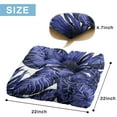 thumbnail image 7 of Tropical Leaf Seat Cushion&nbsp;– 22x22 Inch Floor Pillow, Soft Dutch Velvet, Lush Palm & Jungle Foliage (Vibrant Island Aesthetic), 7 of 7