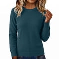 thumbnail image 4 of Tqcoqu Sweaters for Women Long Sleeve Lightweight Crewneck Soft Basic Knit Loose Fit Pullover Top 2026 Fall Trendy Outfits, 4 of 6