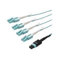 thumbnail image 3 of StarTech.com MTP to LC Breakout Cable - 15 ft / 5m - OM3 Multimode - 40Gb - Pull Tab - Plenum - MPO / MTP Connector - Fiber Optic Cable (MPO8LCPL5M) - Breakout cable - MTP/MPO multi-mode (F) push/pull to LC multi-mode (M) push/pull - 5 m - fiber optic - 50 / 125 micron - OM3 - plenum - aqua, 3 of 6