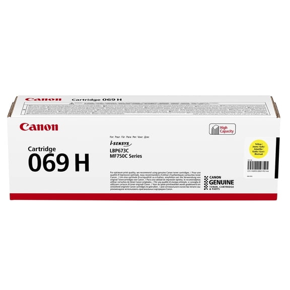 Canon Toner Cartridge 069 H Y Yellow