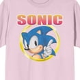 thumbnail image 2 of Sonic the Hedgehog Distressed Art Men's Pink Short Sleeve Tee-Medium, 2 of 5