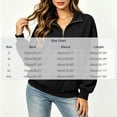 thumbnail image 3 of NominalSnug 1/4 Zip up Sweatshirts for Women Fall Winter Lightfleece Lined Long Sleeve Shirts Stand Collar Pullover Tops, 3 of 8