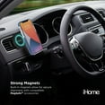 thumbnail image 4 of iHome Magnetic Vegan Leather Velo Case: Premium Vegan Leather, Lightweight, Ultra Slim, Shock Absorbent Velo Protective Case, MagSafe Compatible (iPhone 12/12 Pro, Navy), 4 of 7