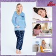 thumbnail image 3 of Pijama de Disney para mujer, pijama de forro polar mullido para mujer, regalo de Minnie Stitch, Azul (Stitch), XL, 3 of 6