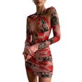 thumbnail image 4 of SAYOO Vestido de manga larga casual femenino SAYOO moda, 4 of 9