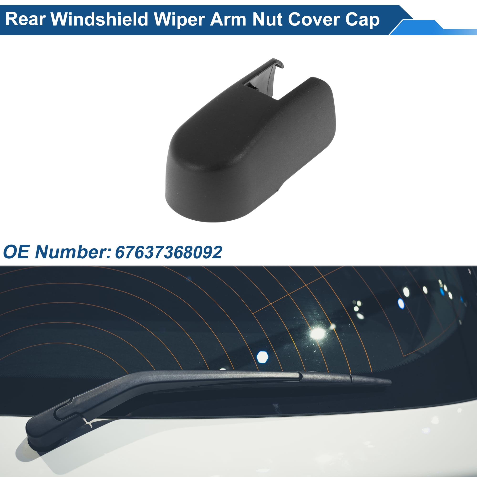 Unique Bargains Rear Wiper Arm Nut Cover Cap for MINI Clubman F54 2015-2022