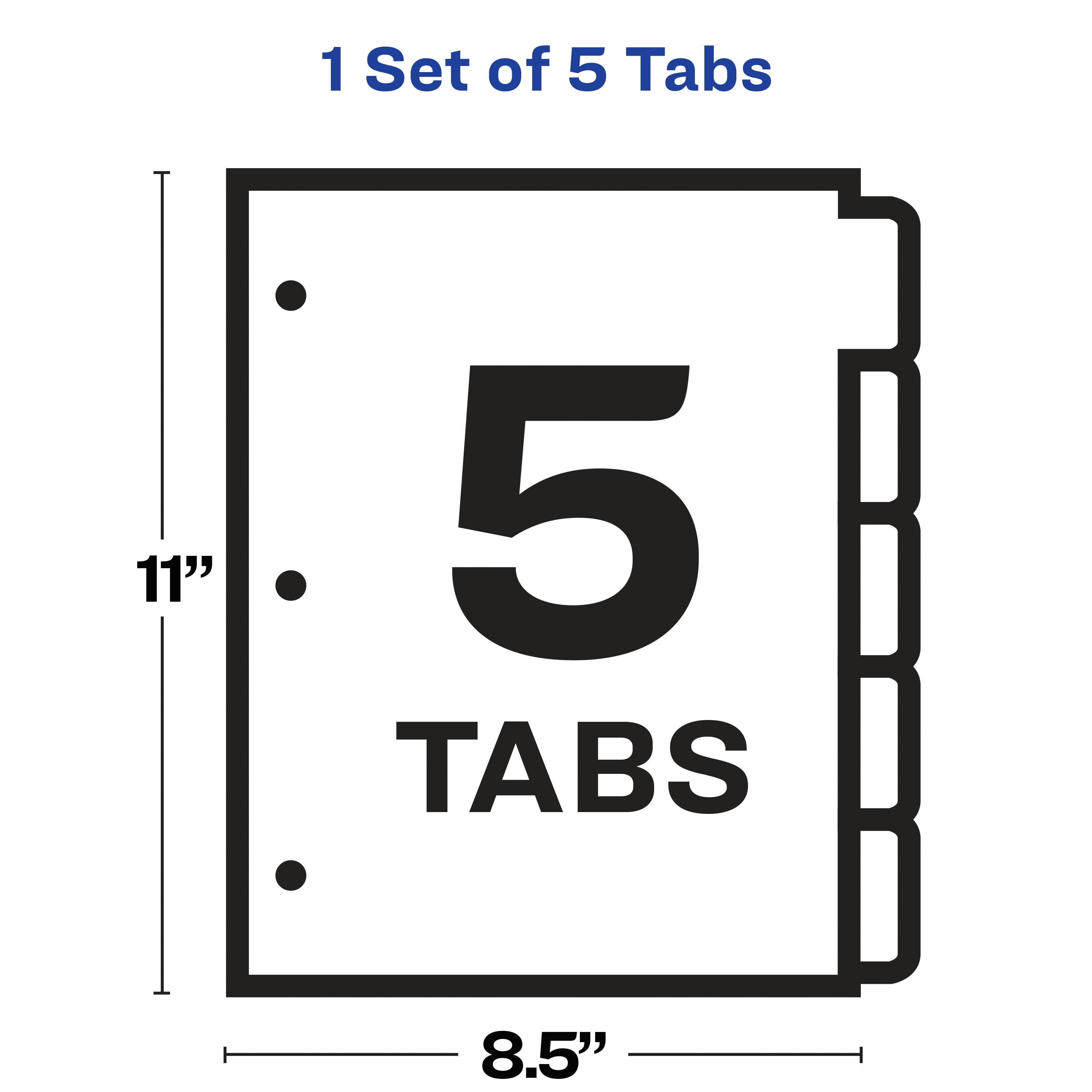 Avery Print & Apply Clear Label Dividers, Index Maker Easy ...