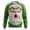 00-Green1208, variant on XIAOCHA Surprised Santa 3D Portrait Sweatshirt For Men Crew Neck Holiday Graphic Pullover Top, Black, Sizes XXL