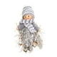 thumbnail image 1 of Muñeca de decoraciones navideñas Preciosa muñeca de esquí de hilo de borla de fibra de madera Hermosa y agradable muñeca de Navidad Colgante para árbol de Navidad Cama Salón, 1 of 3
