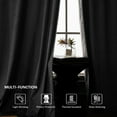 thumbnail image 7 of SMILETIME Back Tab Curtains, 2-Panel Set Rod Pocket & Pinch Pleat Design Light-Filtering & Thermal Insulation Ideal for Living Room, Bedroom & Office Windows, 7 of 7