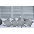 thumbnail image 6 of Ambesonne Floral Throw Pillow Cover 4 Pack, Floral Design Nature, 16", Grey White, 6 of 6