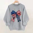 thumbnail image 4 of Uootdi Womens 4th Of July Sweatshirts USA Long Sleeve Crewneck USA Holiday Print Loose Fit Weekend Outings Casual Sweatshirts Gift, 4 of 5