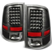 AKKON - For Black 2009-2018 Dodge Ram 1500 2010-2018 Ram 2500 3500 Pickup Truck LED Tail Lights Brake Lamp Replacement