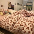 thumbnail image 1 of Korean Ins Black Flower Bedding Set Girl Orange Princess Style Sheet Cover Trellis Polyester Soft Bedclothes For Gitls Gift, 1 of 1