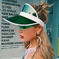 thumbnail image 2 of Gupgi Summer Candy Color Sun Hat Transparent Empty Top Sunshade Hat Visor Cap, 2 of 3