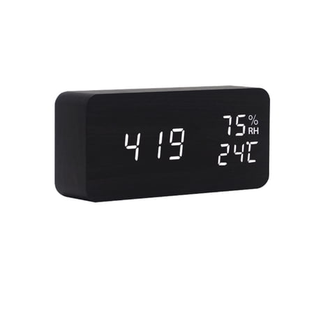 CCOCC Alarm Clock,Silent Digital Clock,Smart Bedside Clock,Easy-Set Multi-Alarm Clock