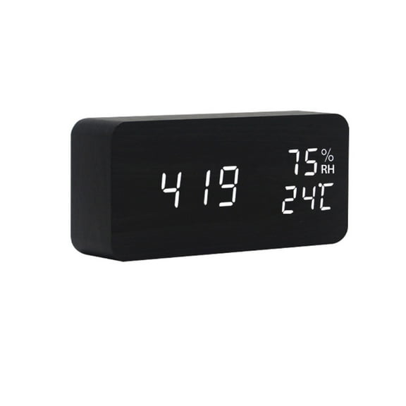 CCOCC Alarm Clock,Silent Digital Clock,Smart Bedside Clock,Easy-Set Multi-Alarm Clock