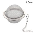 thumbnail image 2 of facefd Stainless Steel Mesh Tea Ball with Chain Tea Infuser Strainers Interval Diffuser for Drain Rinse Coffee Rice, S, 2 of 6