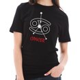 thumbnail image 3 of Oversized Zodiac Cancer Sign Graphic Design Short Sleeve Cotton Jersey T-Shirt - Black XL, 3 of 4