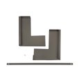 thumbnail image 2 of GE JX36BES 36 Inch Over-the-Range Microwave trim Filler Kit slate color, 2 of 2