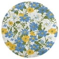 thumbnail image 3 of Floral Colorful Flower Round Small Area Rug, Print Non Slip Washable Floor Mat, Soft Throw Rug for Living Room, Powder Room Entryway, Bathroom, Bedside, 3 of 6