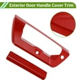 thumbnail image 4 of Cubierta de manija de puerta exterior Unique Bargains para Ford F150 2015-2020, rojo, ABS, 1 juego, 4 of 7