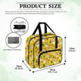 thumbnail image 6 of ZIATUBLE Christmas Snowman Portable Cover Tote Bag Music Sewing Machine Carry Cases Stain Resistant Sewing Machine Organizer and Storage Compatible with Most Standard Sewing Machines, 6 of 7