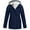 D-Blue-a, variant on 2025 Women Solid Thickening Jacket Wool Coat Outdoor Plus Size Hooded Long Sleeve Fleece Hooded Coat Raincoat