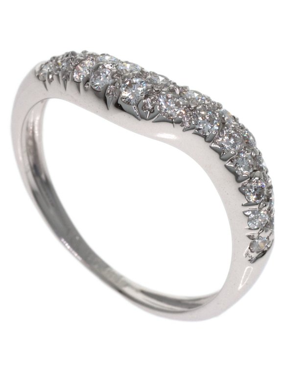 Pre-Owned Van Cleef & Arpels Pavé Diamond Ring, 18K White Gold, Women's