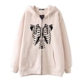 thumbnail image 4 of Dark hip-hop gótico Harajuku Y2k esternón cremallera Sudadera con capucha hombres y mujeres Harajuku chaqueta sudadera, 4 of 5