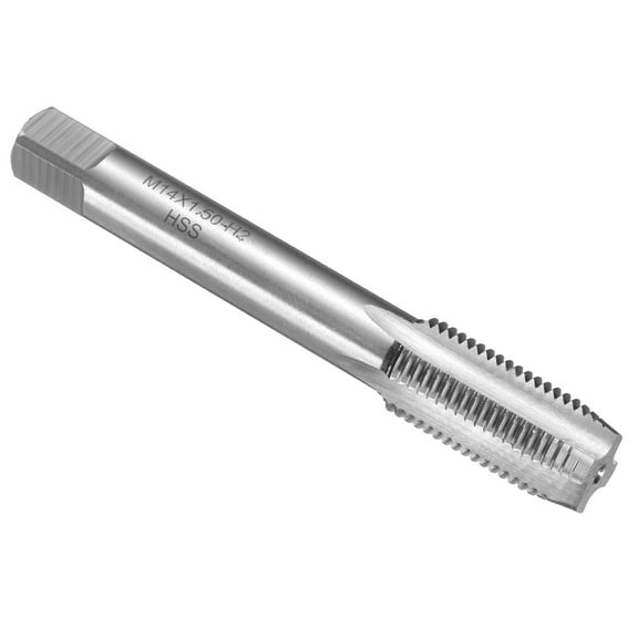 Uxcell Hand Plug Tap M14 x 1.5 H2 Metric Left Hand Thread Plug Style Taps Straight Flute Screw Tapping Threading Tool