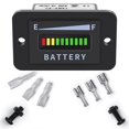 thumbnail image 2 of 2X Golf Cart Battery Meter 48V LED Battery Indicator Battery Gauge Battery Level Meter IP65 for Club Car,Fork Lifts, 2 of 10