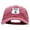 Wine, variant on US 6 Embroidered Unstructured Cotton Cap - Wine OSFM