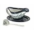 thumbnail image 2 of Blue Rose Polish Pottery Blue Posy Gravy Boat & Ladle, 2 of 4