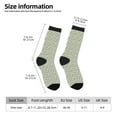 thumbnail image 2 of Susaid Leaves Print Men's Moisture Wicking Cushioned Crew Work Boot Socks Suitable for Size 36-45, 2 of 6
