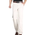 thumbnail image 2 of Taqqpue Men's Stretch Dress Pants Slim Fit Suit Pants Classic Fit Wrinkle-Resistant Pleated Chino Pant Straight Fit Front Suit Pants, 2 of 9