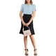 thumbnail image 2 of INSPIRAR CHIC Blusa de Cuello en V con Corte para Mujeres, Top Casual con Mangas Cortadas, Talla S, Azul Claro, 2 of 8
