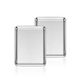 thumbnail image 2 of Ensemble de Plaques de Cuisson en Acier Inoxydable, Plaque à Biscuits en Métal Deedro, Plateau de Cuisson pour Four, Non Toxique et Robuste, Sans Rouille et Finition Miroir, Facile à Nettoyer et Lavable au Lave-Vaisselle, 10 x 8 x 1 Pouce, 2 of 4