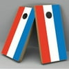 Luxembourg Flag Cornhole Board Vinyl Decal Wrap