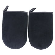 MLI 2 Pcs Gloves Self Tanning Applicators Self Tanning Gloves Self Tanning Mitt Sets Sunless Tanning Cream Applicator Mitts (Black)