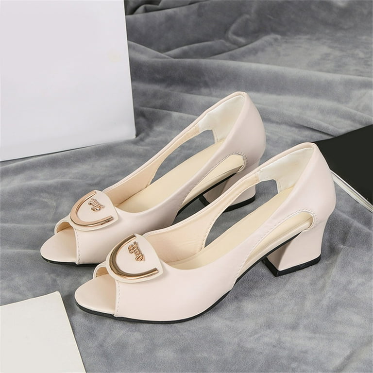 Caged shoes low heel discount